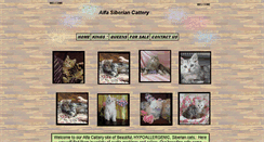 Desktop Screenshot of alfa-siberian-cattery.com